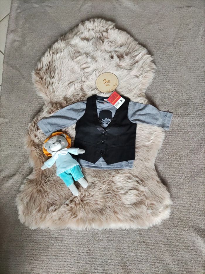 Tee shirt avec gilet