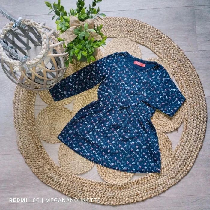 🌸 Robe Fille – Tissaia – Taille 3 ans / 98 cm 🌸 Douceur florale & charme champêtre