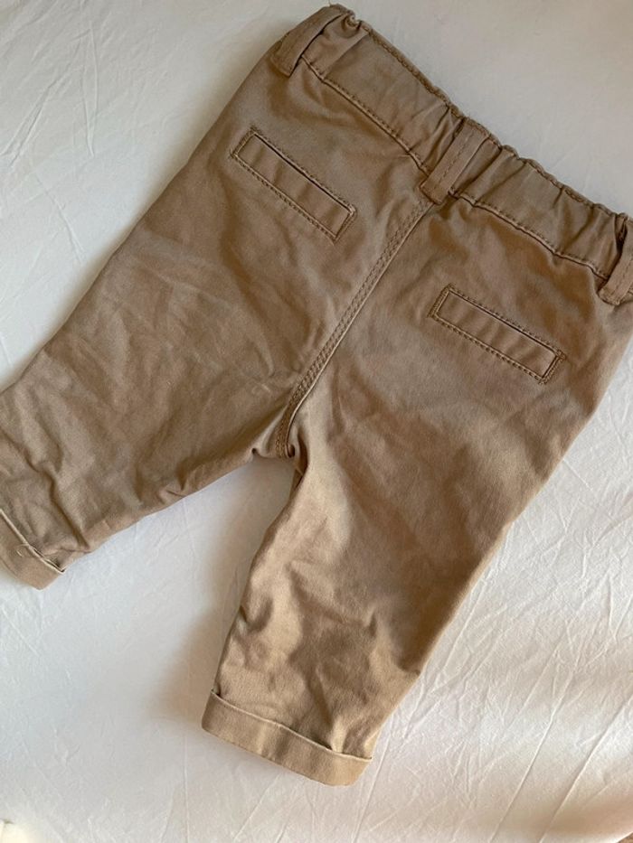 Pantalon avec bouton et élastique bébé - photo numéro 4