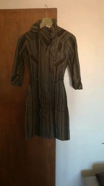 Tunique rayé kaki brun