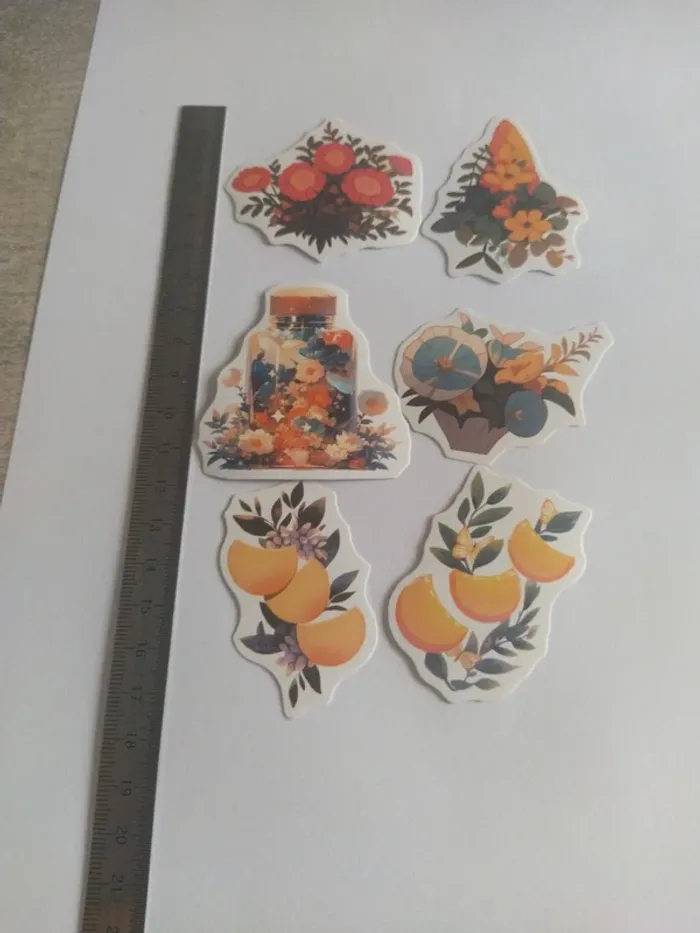Lot de stickers fleurs - photo numéro 3