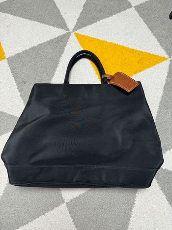 Grand sac à mains en toile vintage