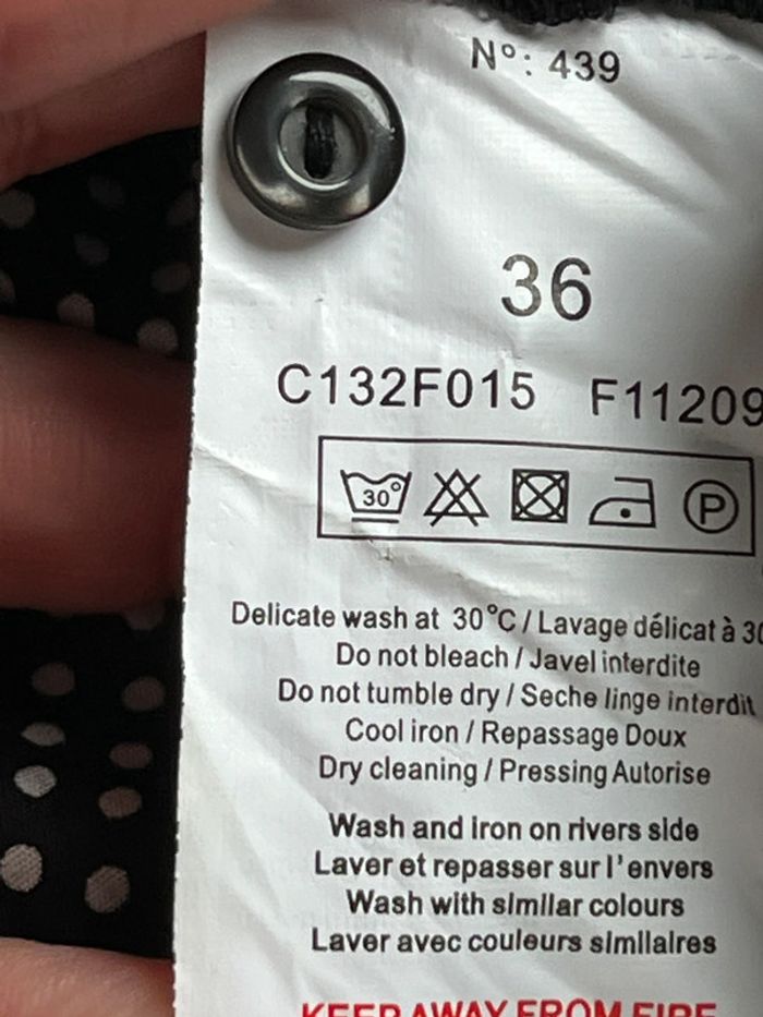 Chemisier à pois one step S comme neuf - photo numéro 7