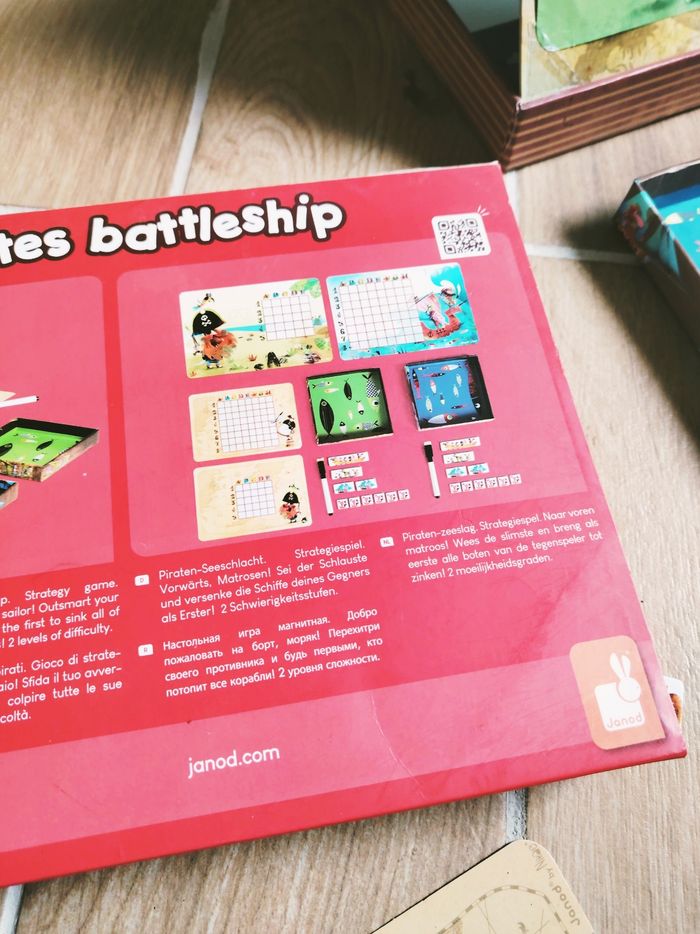 🦜Jeu de stratégie- Pirate battle ship /Bataille navale marque Janod - photo numéro 3