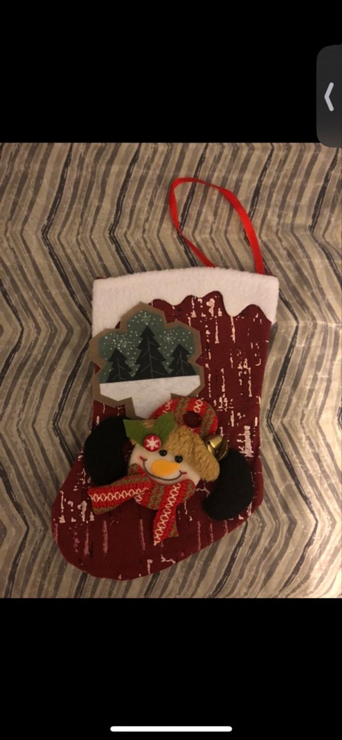 Chaussette de noël neuf décoratif
