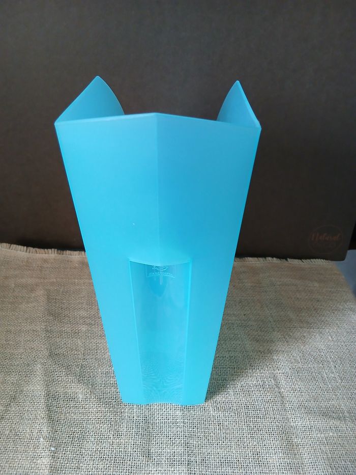 Rangement à papier documents en plastique bleu - photo numéro 3