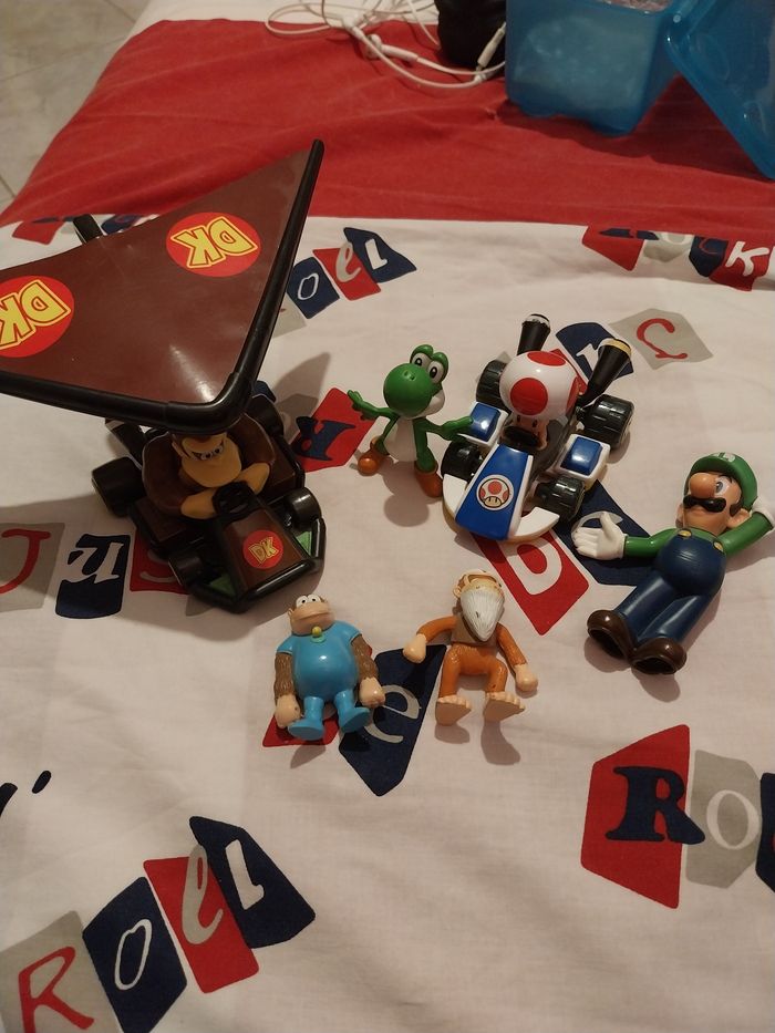 Lot Figurines Super Mario Donkey Kong Kart Kellogs