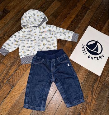 Ensemble petit bateau 3 mois