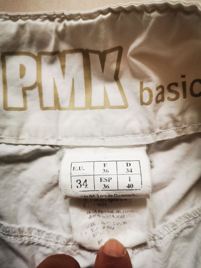 Pantacourt blanc pimkie 36 - photo numéro 3
