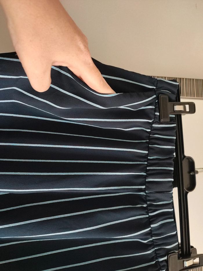 Pantalon fluide bleu marine - photo numéro 2