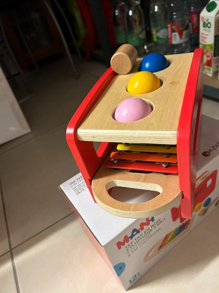 Tap tap xylophone 2 en 1 en bois Manibul Oxybul - photo numéro 4