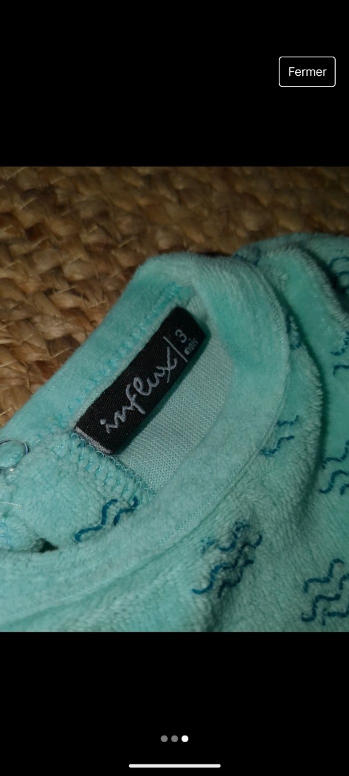 Pyjamas velours (3mois) - photo numéro 3