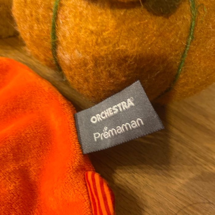 Ours doudou plat orange - photo numéro 3
