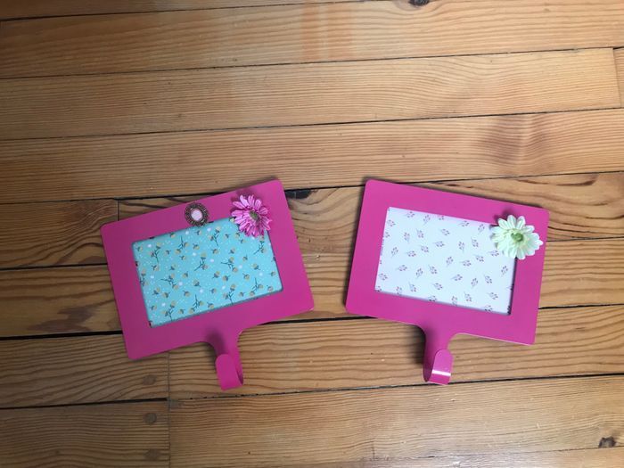 Lot de 2 Cadres porte  photo / manteau  Habitat