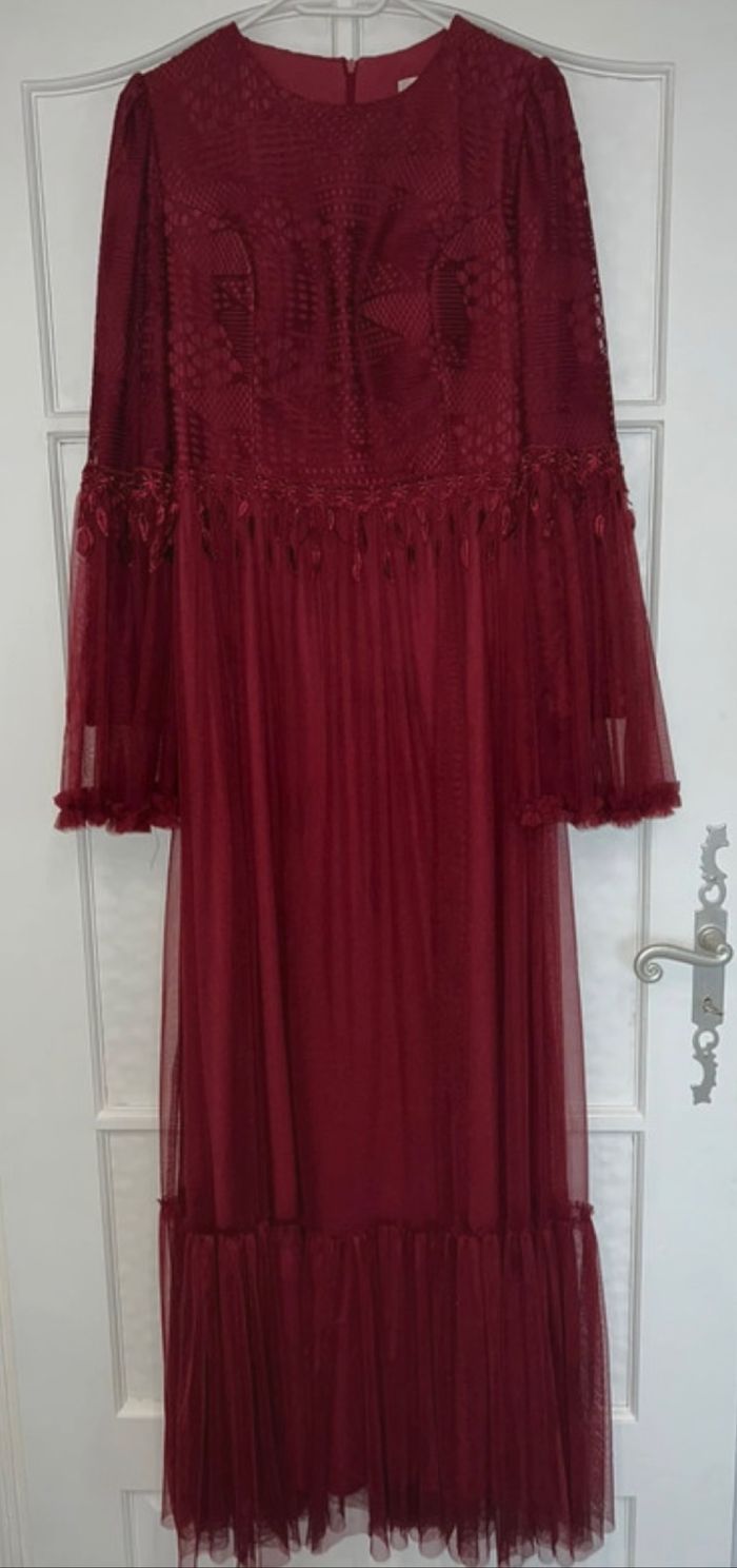 Robe de soirée manches longues