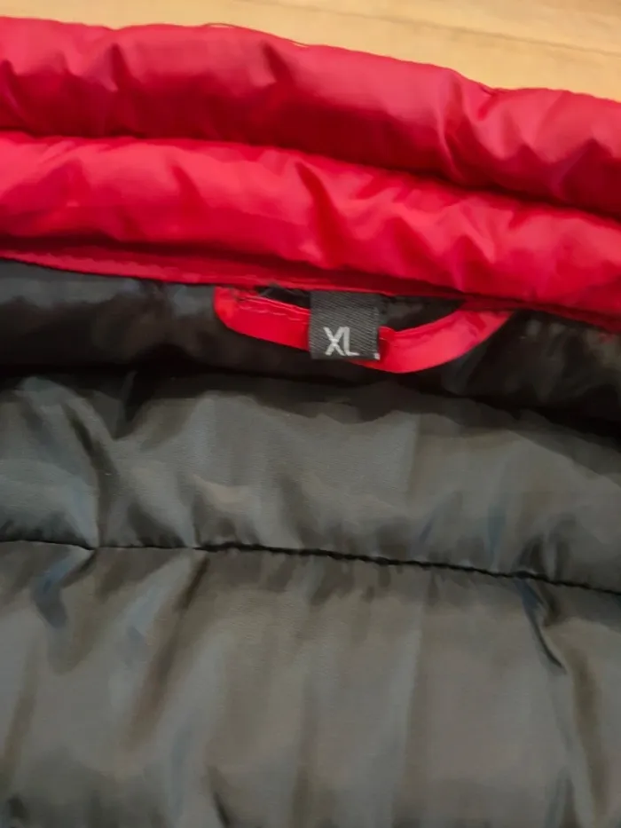 Doudoune sans manche rouge unie taille L homme - photo numéro 5