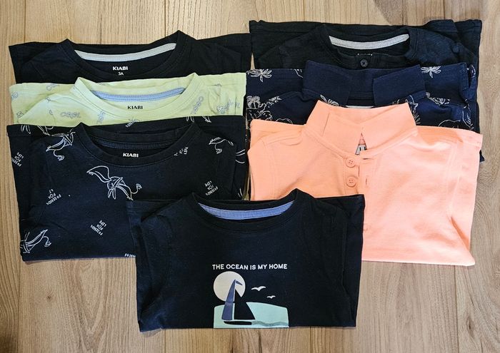 Lot de 7 T-shirts/polos manches courtes garçon- Taille 3 ans - photo numéro 1