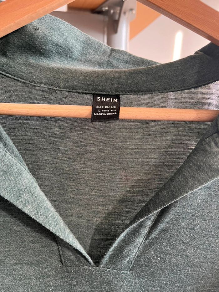 Robe t-shirt kaki - photo numéro 2