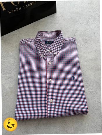 Chemise Ralph Lauren manches longues Taille L rouge Homme Men CHE131