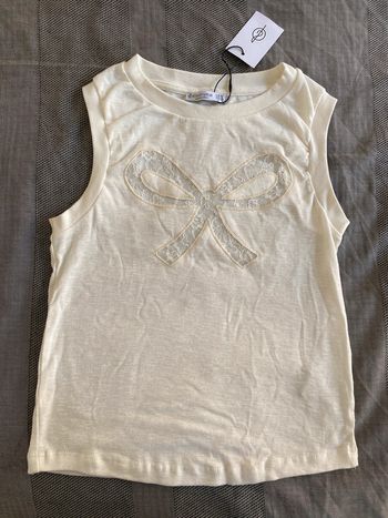 Débardeur femme avec noeud en dentelle Stradivarius Neuf M