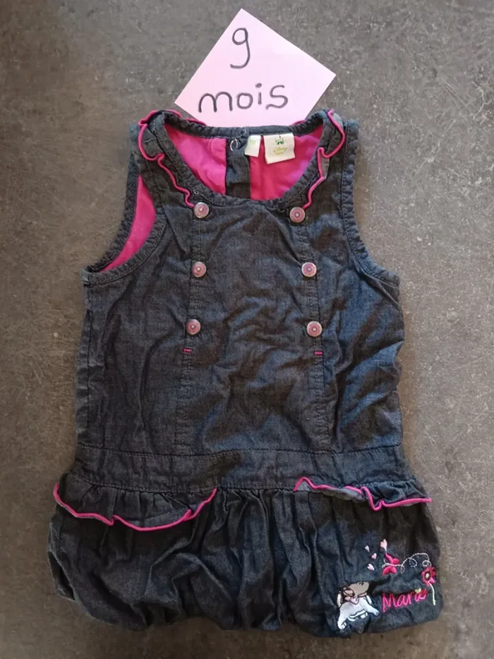 Robe jean Marie 9 mois