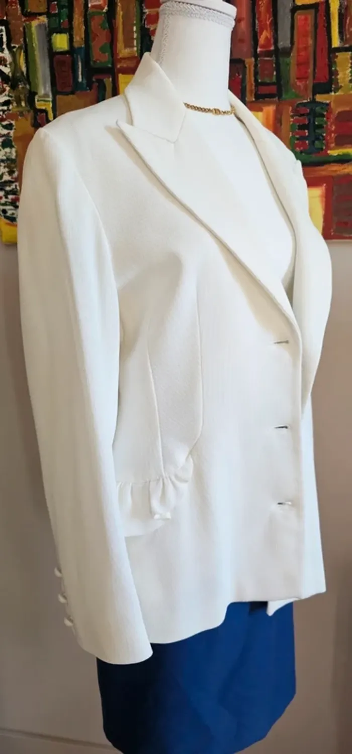 Blazer vintage Faust blanc made in France 🇲🇫