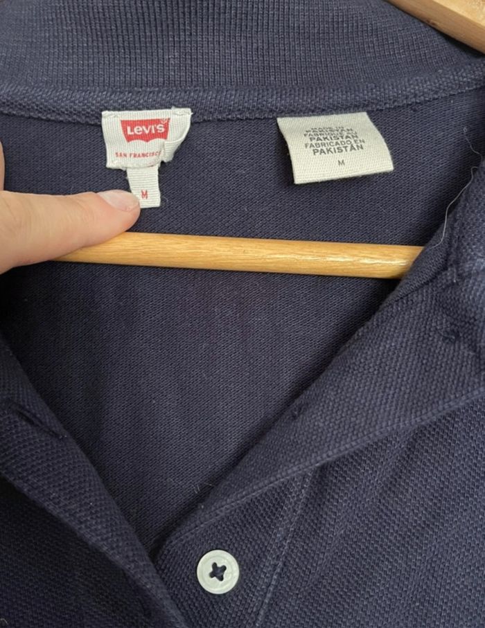Polo bleu marine, taille M, levi's - photo numéro 3