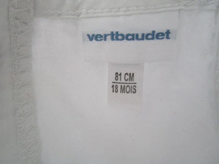 Tunique blanche volants Vertbaudet 18 mois TBE - photo numéro 8