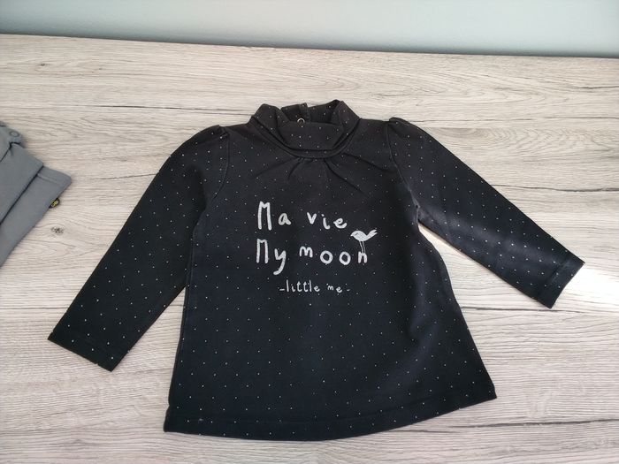 T-shirt manches longues fille 9 mois - photo numéro 1