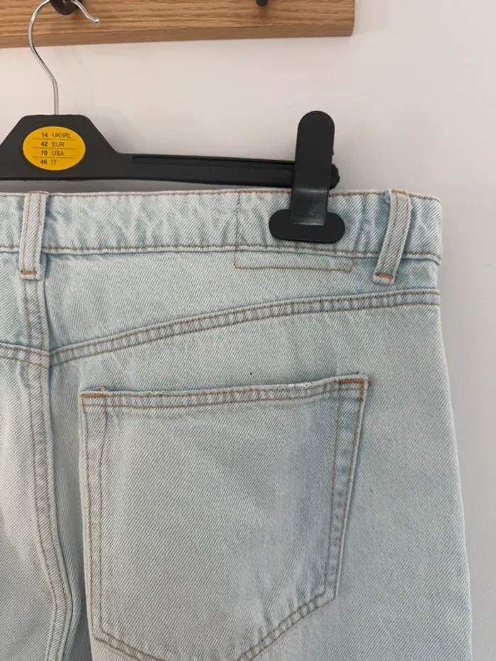 Jean Mom Bershka taille 42 bleu clair - photo numéro 6