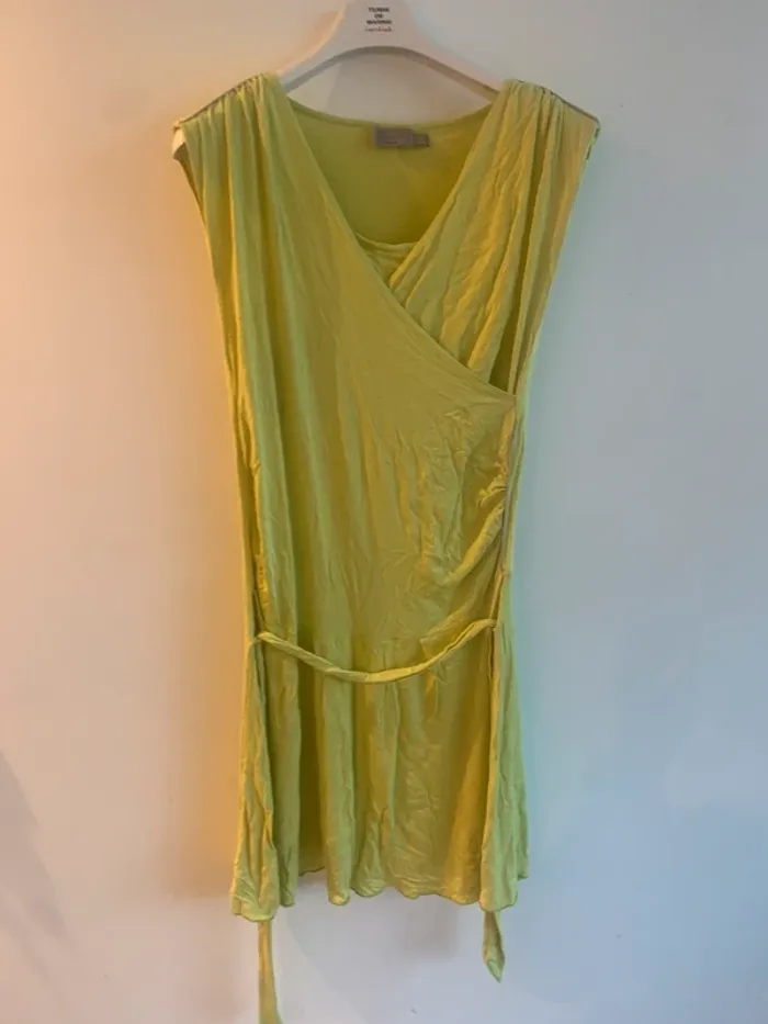 🤰 Robe maternité/allaitement – Verte pomme – Taille L – Marque Pomkin - photo numéro 6
