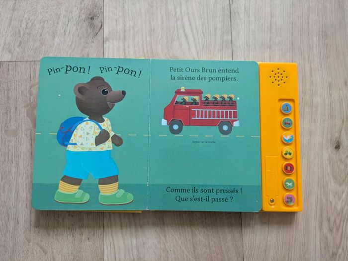 Livre sonore tout carton petit Ours Brun - photo numéro 3
