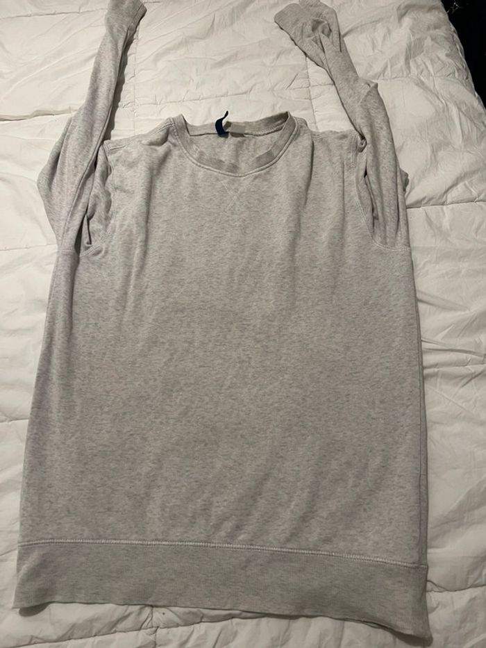 pull gris h&m
