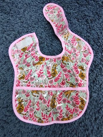 Bavoir fille plastifié