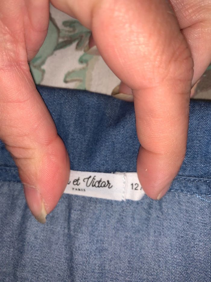 Magnifique chemise en jeans fille Éden et Victor - photo numéro 5