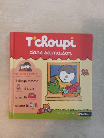 Livre T'choupi dans sa maison histoires a deux voix