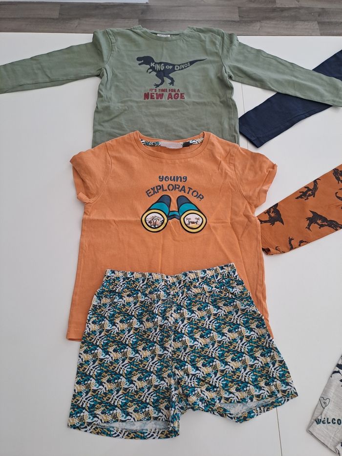 Lot 5 ans maillots manches longues + pyjama été short - photo numéro 3