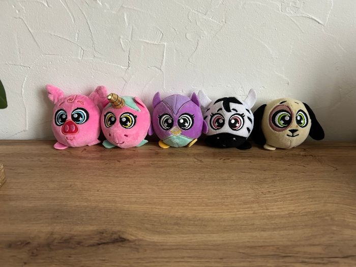 Lot de 5 peluches Wishy Squishy Plushy