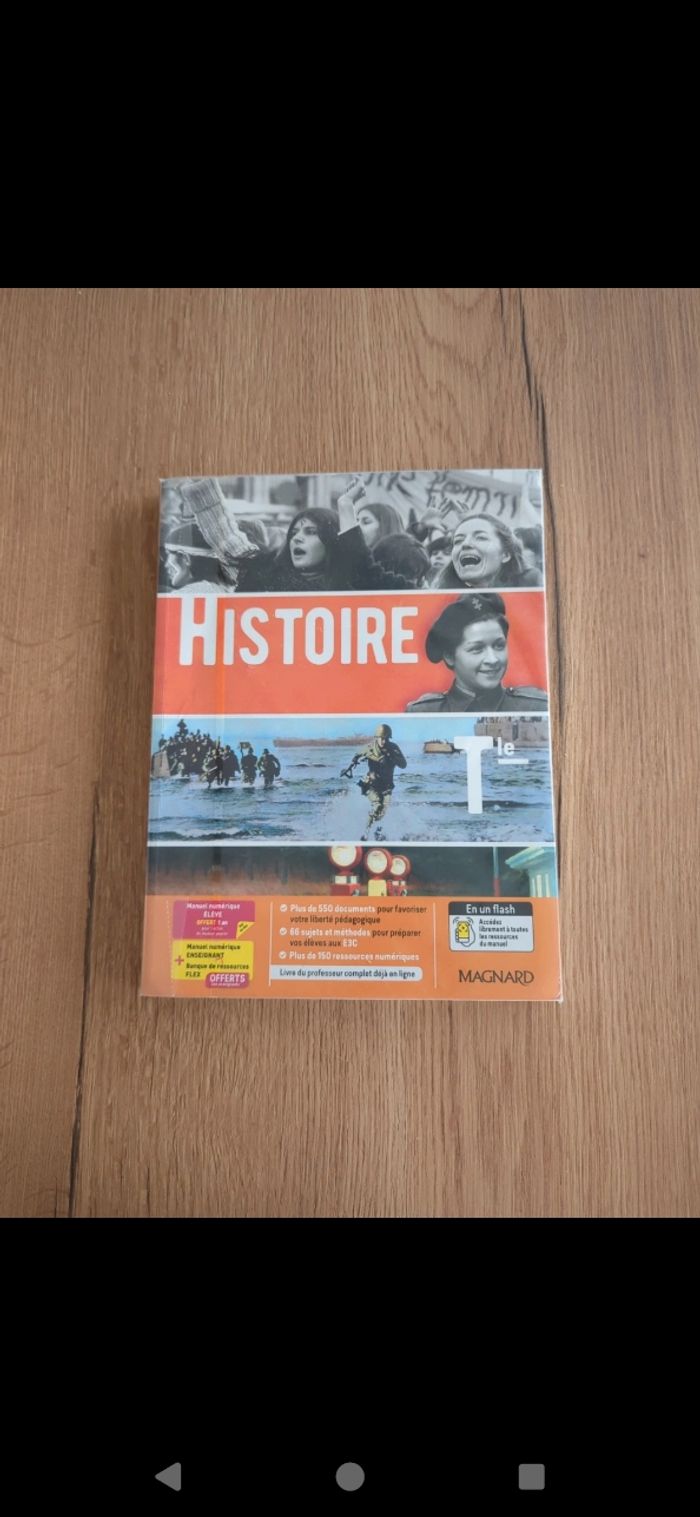 Livre histoire terminale magnard