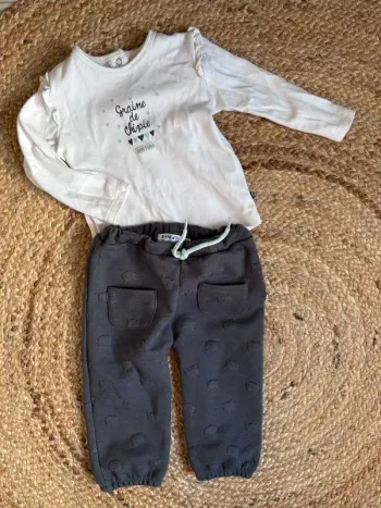 Ensemble tenue 2 pièces Sucre d’orge 18 mois