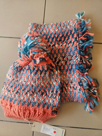 Lot bonnet snood fille