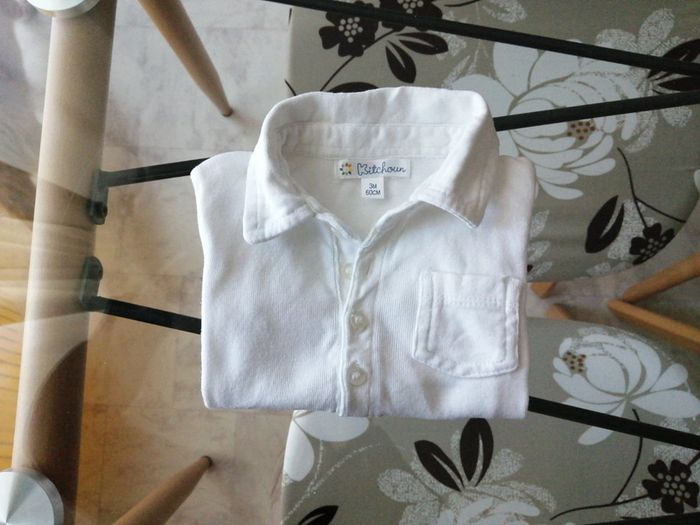 Polo manches longues BB garçon 3 mois - photo numéro 2