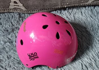 Casque de protection fuchsia Chok taille M (vélo,skate,roller)