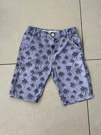 Bermuda bleu palmiers primark garçon 8 ans