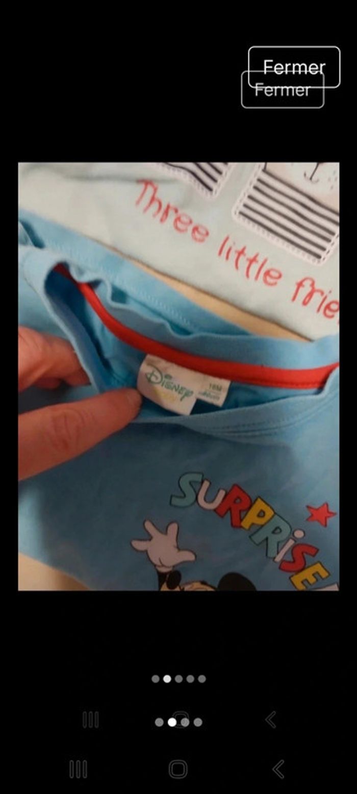 Lot 5 tee-shirts - photo numéro 2