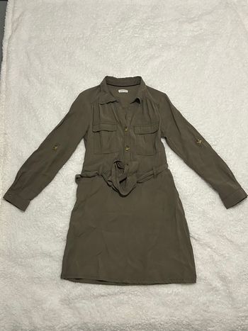 Robe chemise kaki