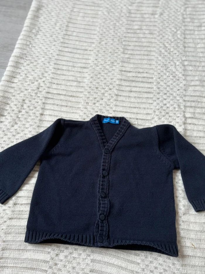 Gilet bleu marine 3 ans