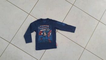 T-shirt ML garçon Captain America 4 ans CH