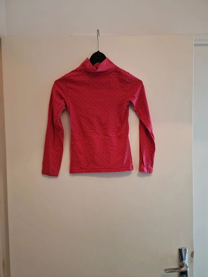 Tee-shirt manches longues Col roulé fille - photo numéro 2