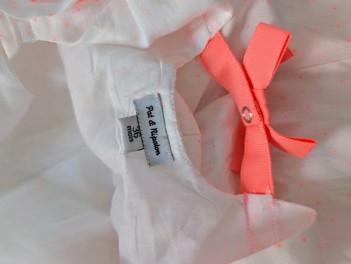 Robe blanche de cérémonie Pat & ripaton 3 ans neuf ans - photo numéro 4